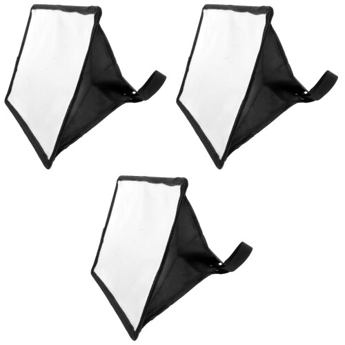 3Pcs Universal Camera Flash Light Softbox Portable Flash Diffuser Kit 2