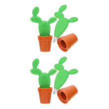 4Pcs Bonsai Plant Pen Silica Gel Ballpoint Pen for Student Use
