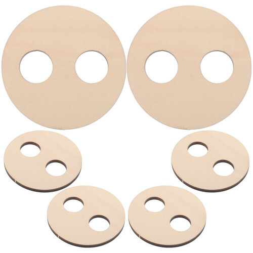 18Pièces Positionneur De En Bois Beige Pour Bougies DIY Durable 1