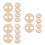 18Pièces Positionneur De En Bois Beige Pour Bougies DIY Durable 3