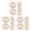 18Pièces Positionneur De En Bois Beige Pour Bougies DIY Durable 6