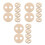 18Pièces Positionneur De En Bois Beige Pour Bougies DIY Durable 8