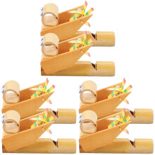6St Cartoon Bamboe Fluitjes Educatief Speelgoed Voor Kids