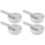 4Ensembles Mortier En Blanche Durable Pour Broyage Médical 2