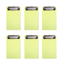 18Pcs Khaki Plastic Clip Boards Office Paper Holder Clipboards
