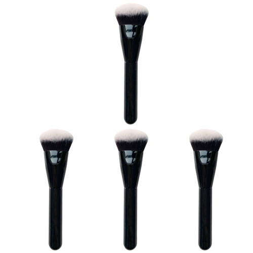 4Pcs Compact Face Makeup Brushes for Foundation Blush and Concealer