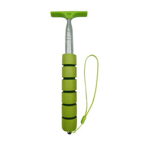 Green Telescopic Car Rearview Mirror Wiper, 96cm Extendable Squeegee 2
