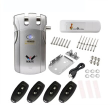 Wafu Door Lock Lock Remote Control Locks Electronic Keyless Door Locks Invisible Lock Hole Anti-Theft
