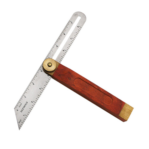 2Stk T-Bevel Messwerkzeug Mit Holzgriff Langlebig Rostfrei 1