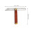 2Stk T-Bevel Messwerkzeug Mit Holzgriff Langlebig Rostfrei 9