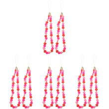 8Stk Polymer Clay Telefon Lanyards Beaded Handgelenk Straps
