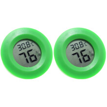 2Pièces Hygromètre Thermomètre Digital Vert Pour