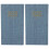 2Pièces Bloc-Notes Planificateur Académique Bleu Léger Portable 1
