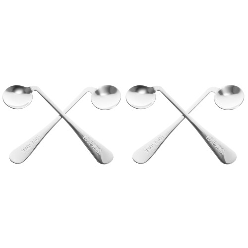 4Pièces Cuillères Adaptées Main Fragile Large Antidérapante
