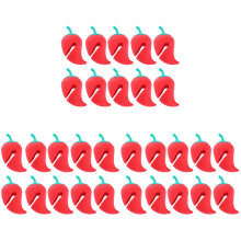 30St Silicone Pannenstopper Chili Design Keukengereedschap