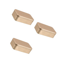 3Stk Goldene Kleine Blechbox Mit Deckel Für Schmuck Und Teebehälter