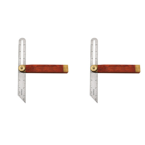 2Stk T-Bevel Messwerkzeug Mit Holzgriff Langlebig Rostfrei