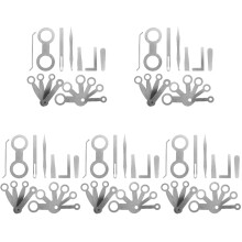 5Sets Silbriges Reparaturset Für Blasinstrumente Saxophon Klarinette