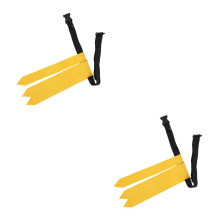 2Stk Verstellbarer Football Flaggen Gürtel Nylon PVC Für Outdoor