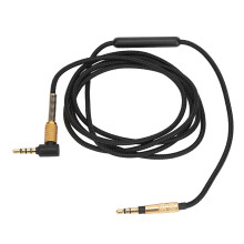 Flexible Stereo Audio Jack Cable Replacement For Sennheiser HD598HD558HD518HD599HD569HD579, Premium OFC Core Tangle-Free Design With Gold Plated