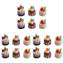 18Pcs Artificial Cake Models Assorted Color Fake Food for Home Decor