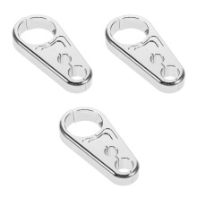 3Pièces Collier Aluminium, Clip Cadre Et Guidon Argenté