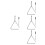 4Ensembles Triangles Musicaux Argentés Jeu Percussion Enfants Portable 1