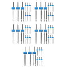 45Pièces Aiguilles Double Tête Métal Pour Réparation Vêtements
