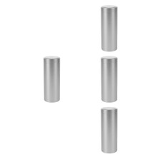 4Pcs Compact Silver Tea Canister Airtight Nut Spice Storage Container