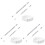 9Pcs Unisex Measuring Rings Plastic Ring Size Circles Assorted Colors 1