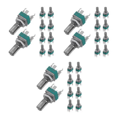 30Pcs Adjustable Audio Potentiometers Metal for Guitar Use