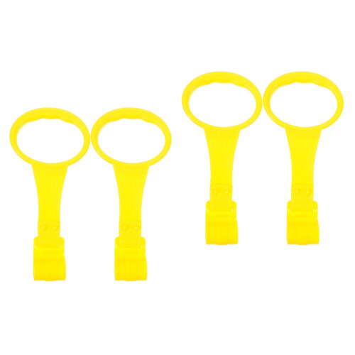 2Pairs Pull Rings for Yellow PP Infant Bed Support Handles
