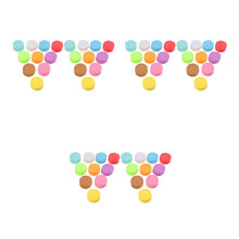 Jetons Plastiques Maths Couleurs Variées Pour École