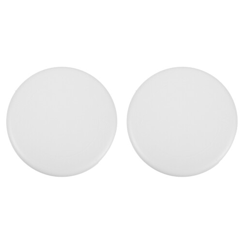 2St Grappige Witte Plastic Vliegende Schijven Speelgoed