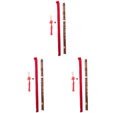 3Ensembles Instruments Flûtes En Bambou Retro Pour Pratique Et Loisirs