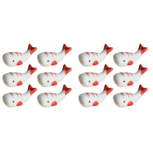 12Pièces Porte Baguettes Céramique Rouge Design Mignon