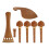 3Ensembles Accessoires Violon 4/4 Bois De Jujubier Élégant 1