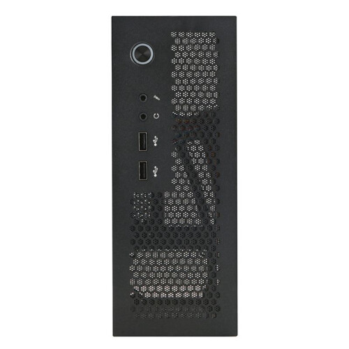 2X A09 HTPC Computer Case  ITX Gaming PC Chassis Desktop Chassis USB 2.0 Computer Case Home Computer Case Nero