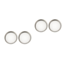 4St Rvs Sproutdeksels Voor Mason Jars , Ventilerend Keukengerei