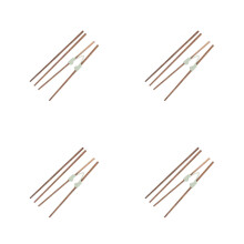8Paires Baguettes Aide Pour Entraînement Adulte Antichute Bois Naturel
