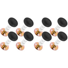 8Pcs Bed Wall Stoppers Stainless Steel Adjustable Headboard Brackets