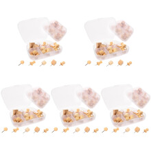 100 Pièces Punaises Push Pin Bois Pour Fixation Photo Et Cartes
