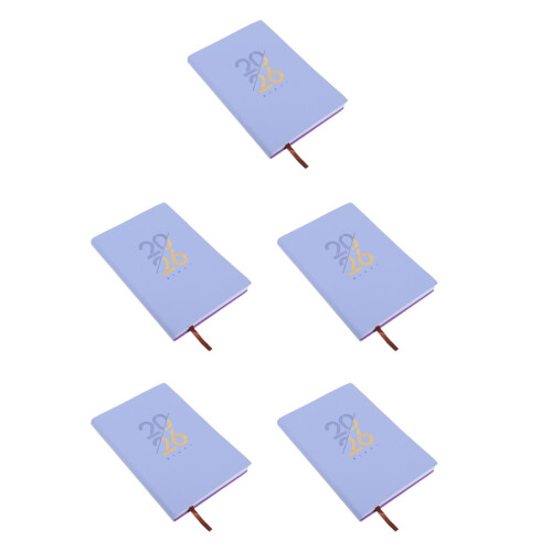 5Pcs Portable Purple Appointment Planner Notebook for Work