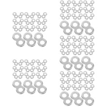 600Pcs Stainless Steel 8 Figure Tabletop Connector Clips Silver