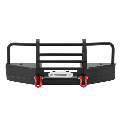 Parabrezza Anteriore in Ferro Nero Resistente per Auto RC 1/10 SCX10 e Altri Modelli 1