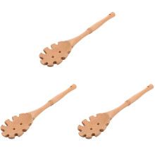 3Stk Holz Nudel Sieb Löffel Khaki Spaghetti Küchenutensil