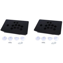 2X Caja de Panel Acrílico de Joystick Arcade para Máquina de Juego Arcade DIY, Se Puede Instalar Un Botón de Joystick para Videojuego Retro