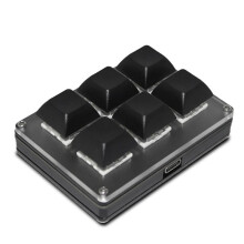 Draadloos, Aanpasbaar Toetsenbord met 6 Toetsen, 2.4G USB Tri-Mode Sleutelaanpassing Hot-Swappable Toetsen