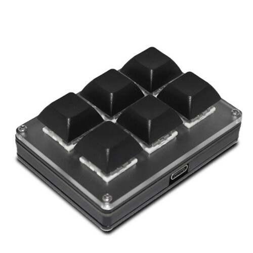 6-Key Wireless Customizable Keyboard 2.4G USB  Tri-Mode Key Customization Hot-Swappable Keys 1