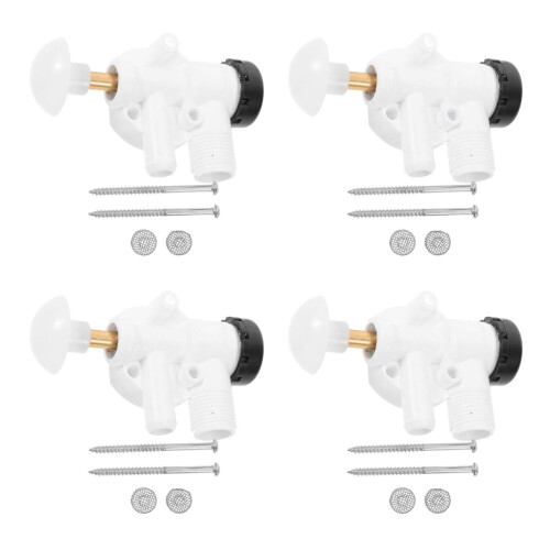4Sets Multifunktionales Toilette Wasser-Ventilset Für Camper, ABS